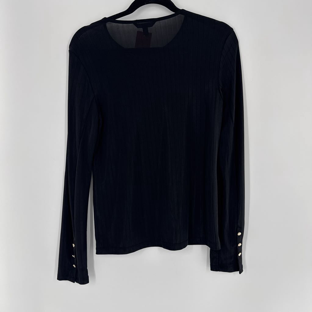 M silky ribbed l/s top
