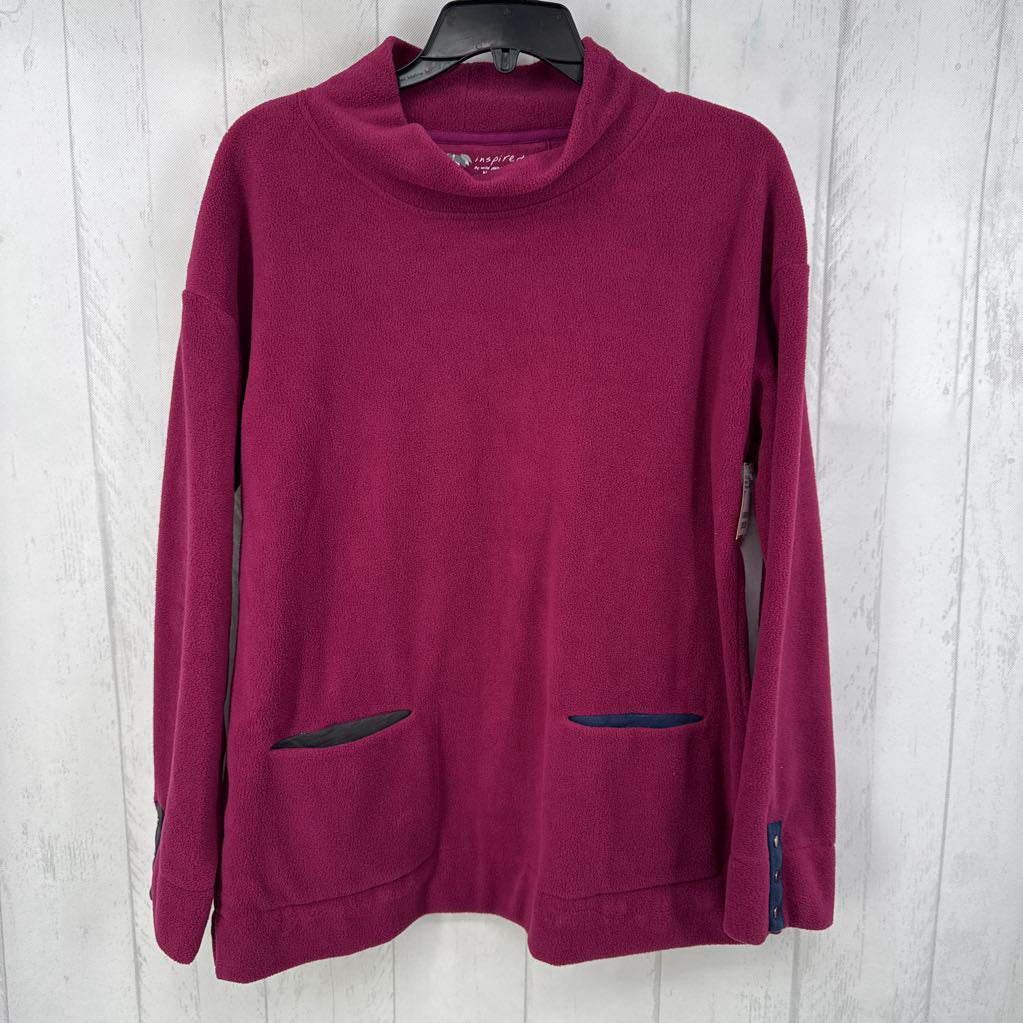 M fleece pullover l/s
