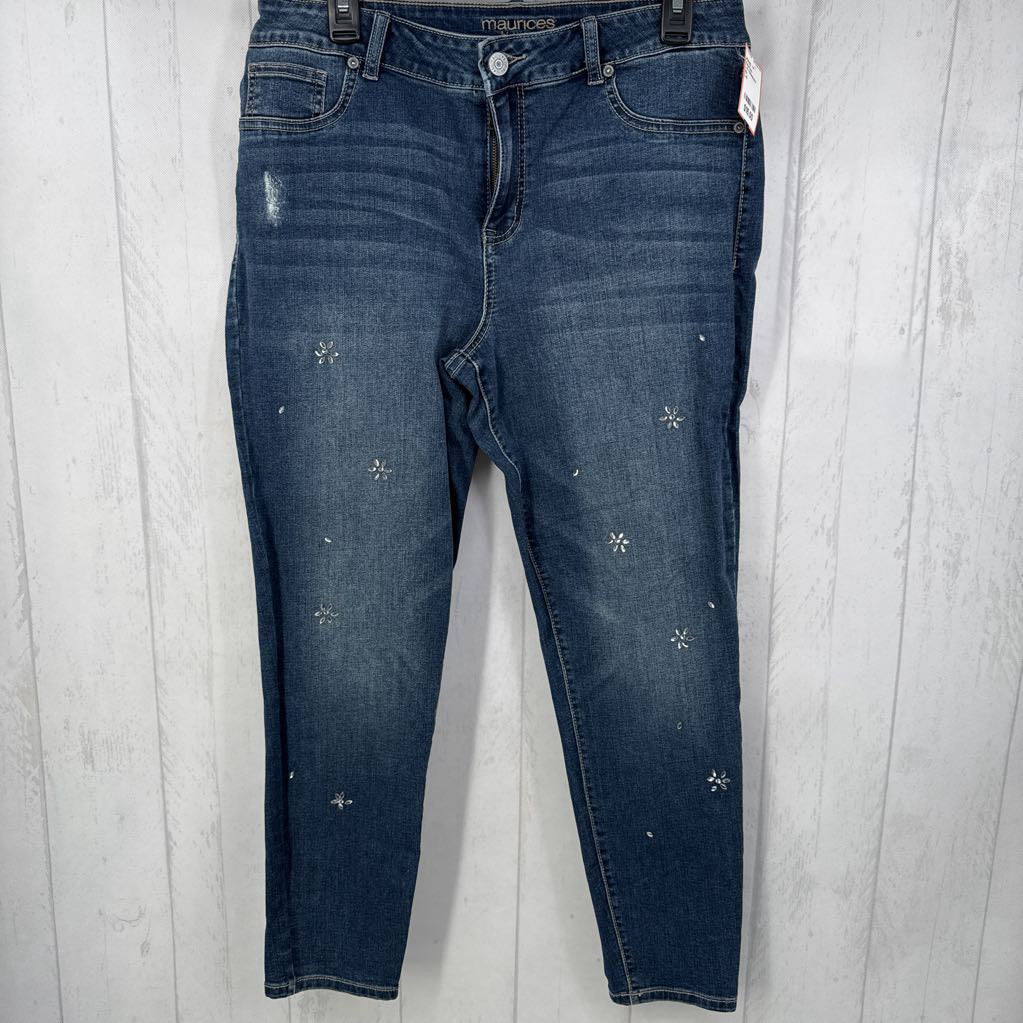 L-S rhinestone jeans