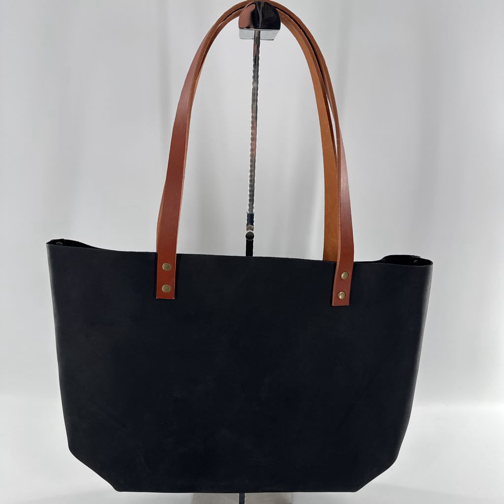 large leather tote