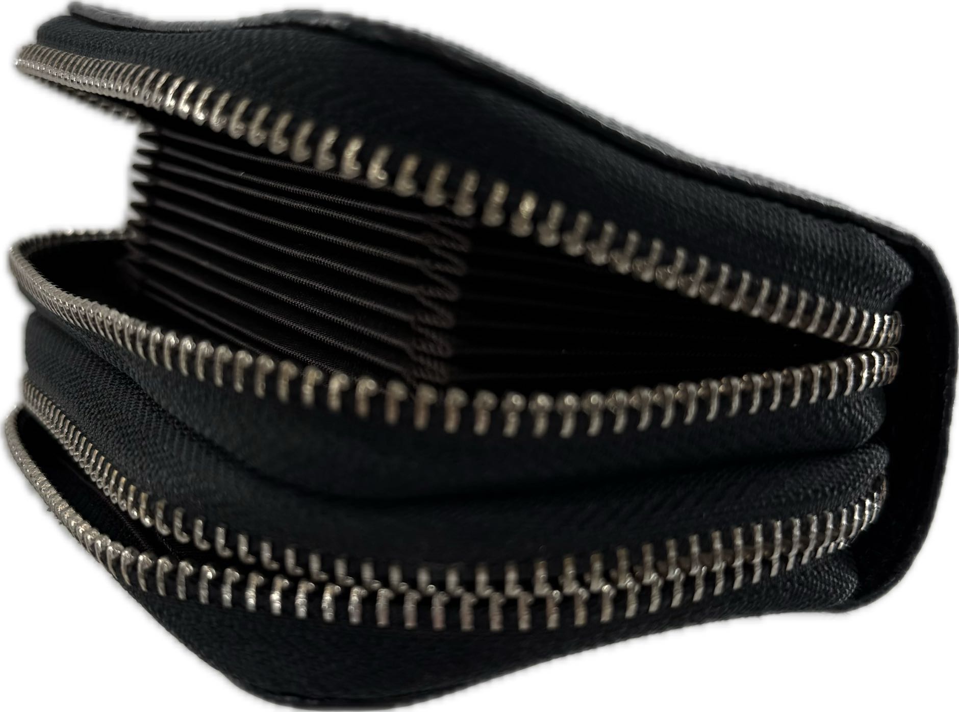 double zip around card holder/wallet