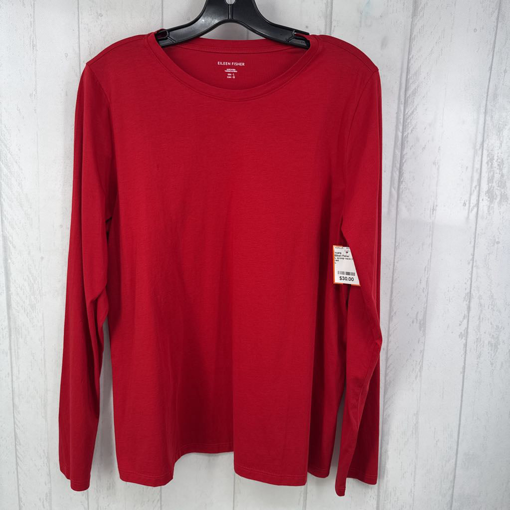 L scoop neck l/s tee