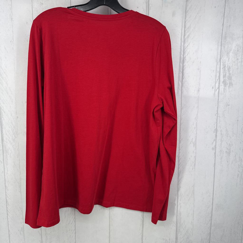 L scoop neck l/s tee