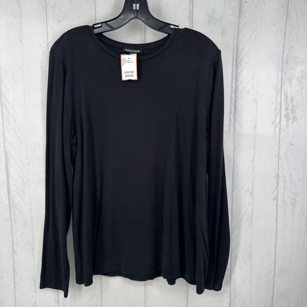 L scoop neck l/s tee