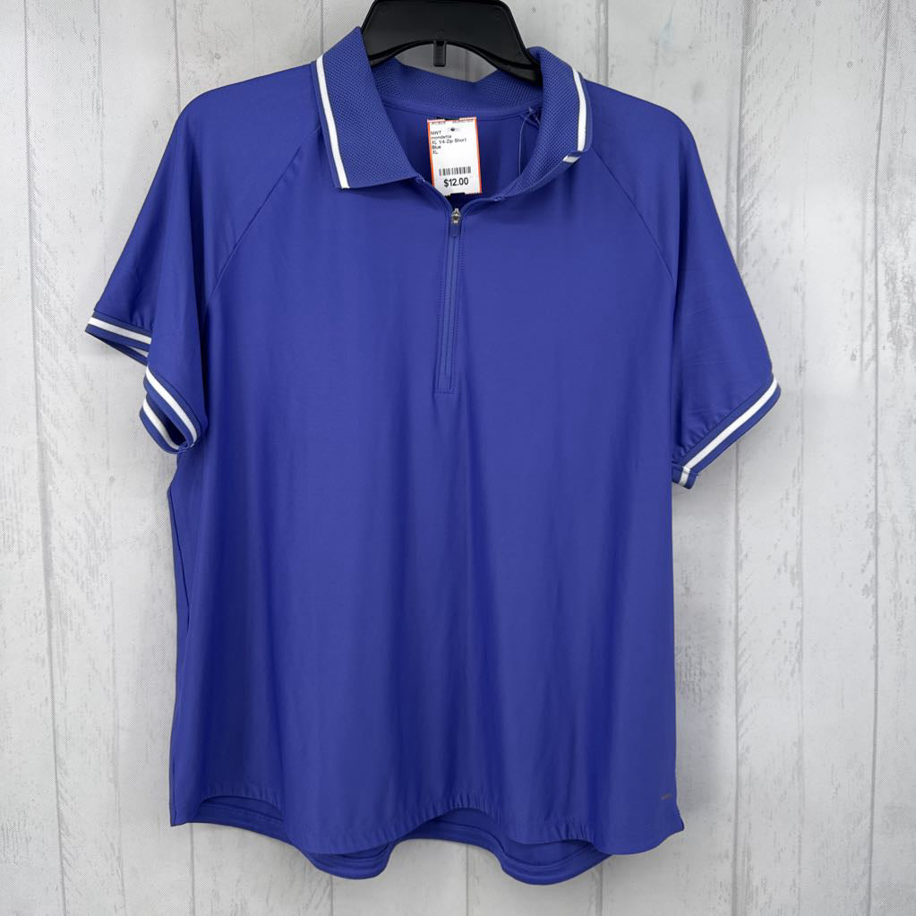 XL 1/4-Zip Short Sleeve Polo Shirt