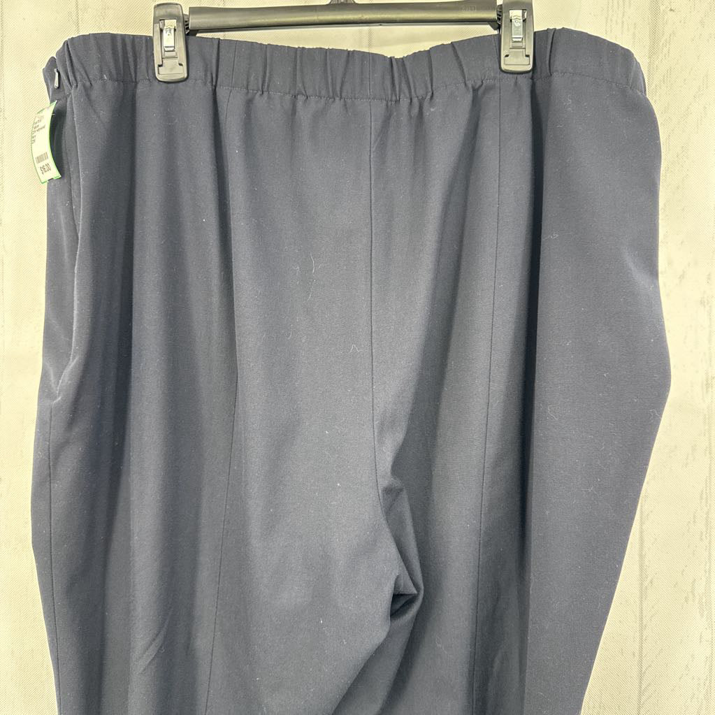 22W Hollywood Elastic Waist Straight-Leg Pants