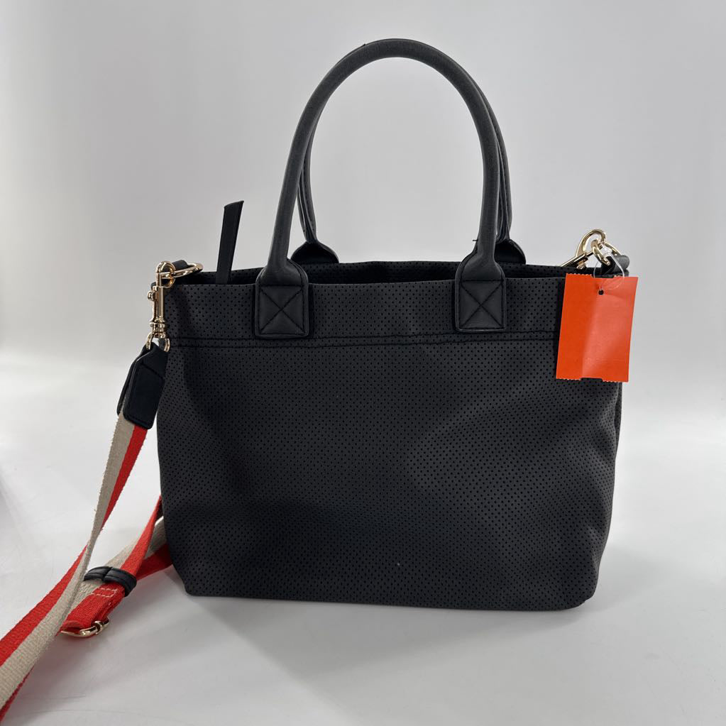 perforated vegan leather purse