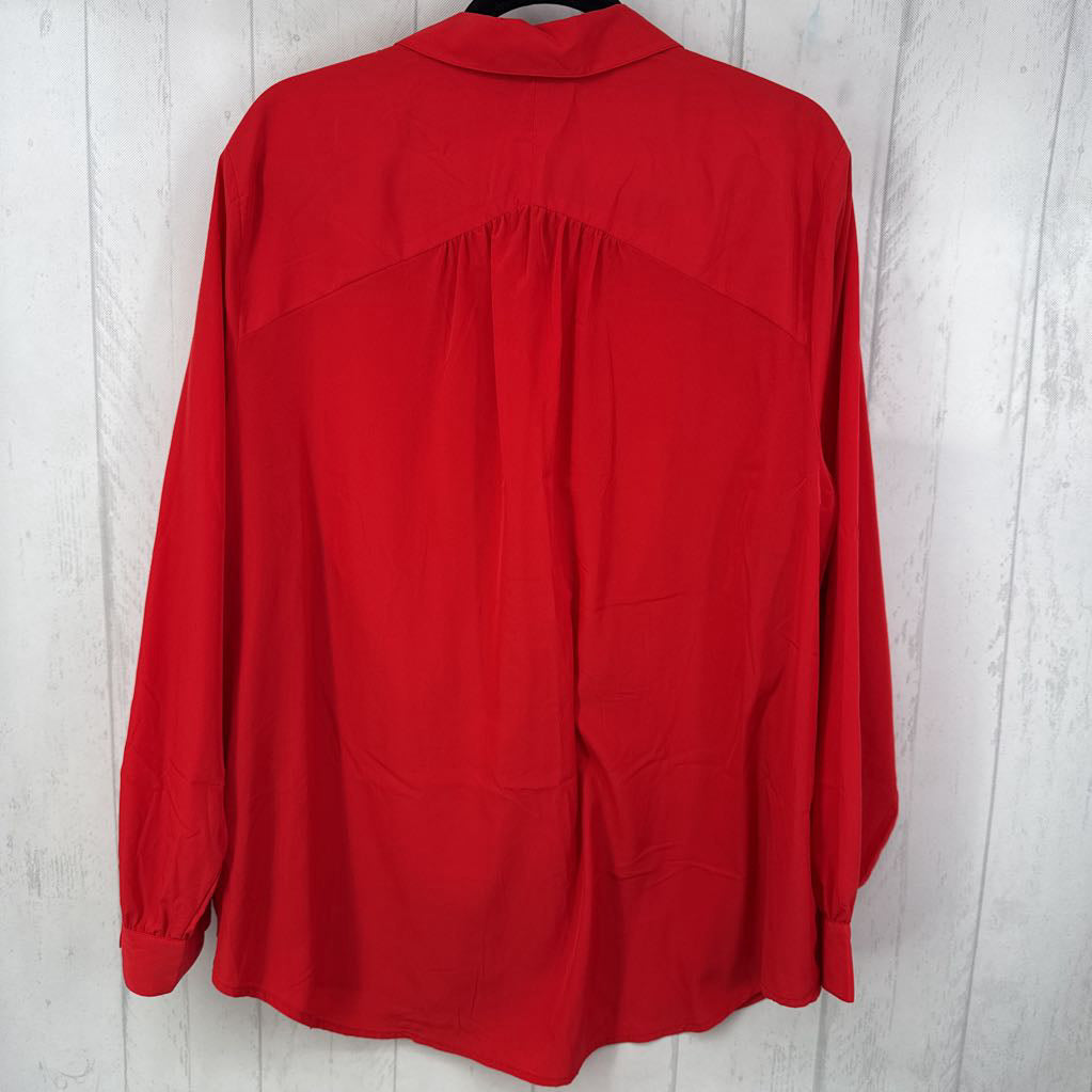 3X button down l/s top