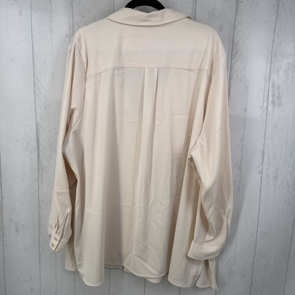 28W button down l./s top