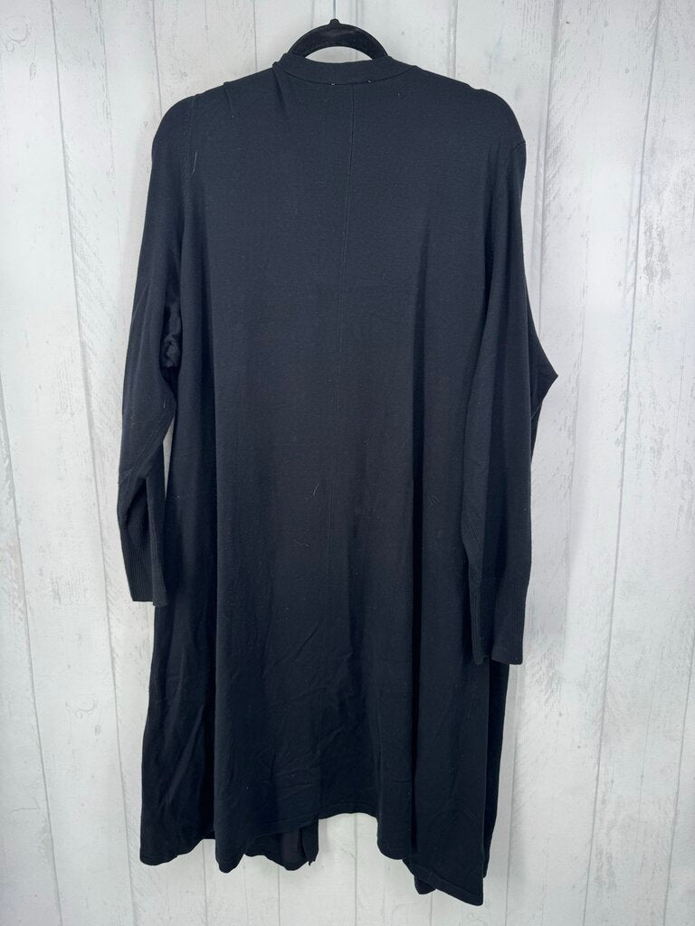 3X button down long cardi