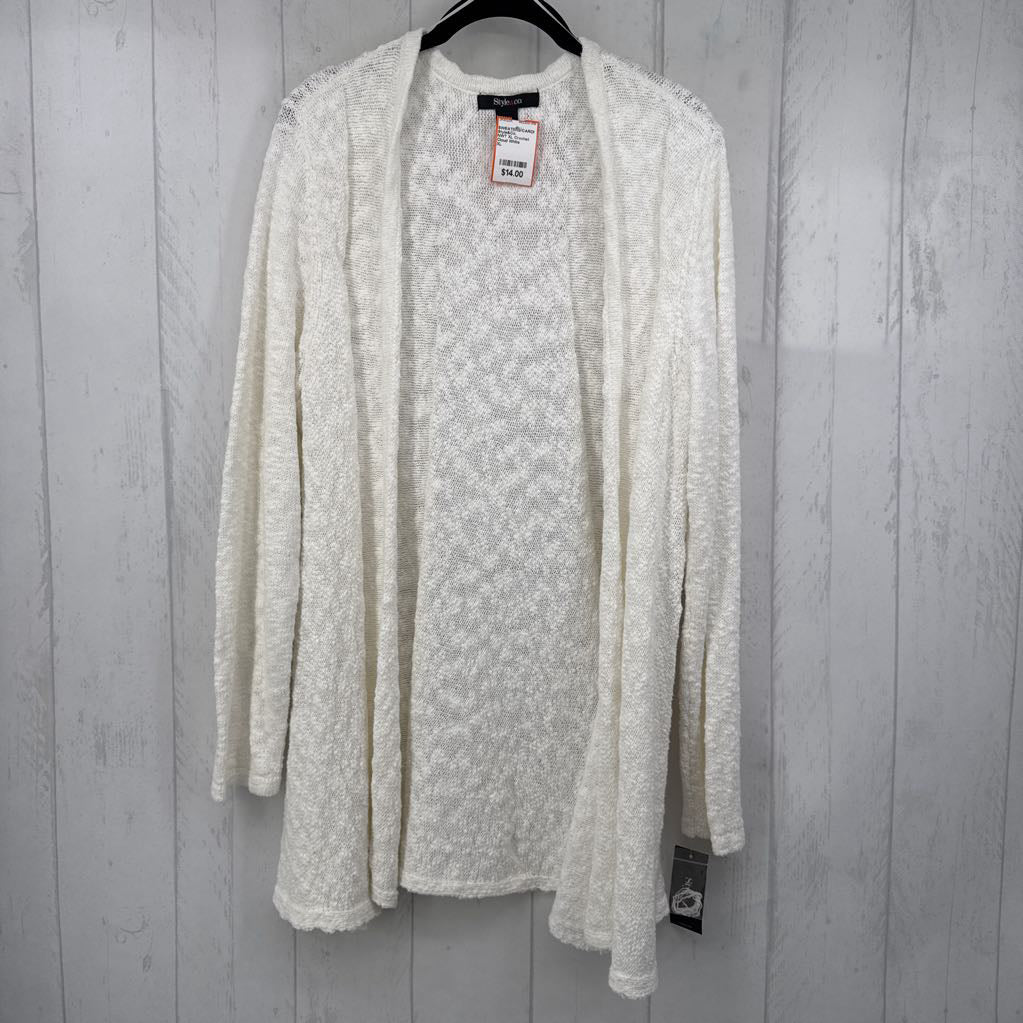 NWT XL Crochet Knit Open Cardigan
