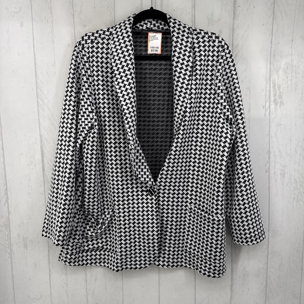 XL houndstooth blazer