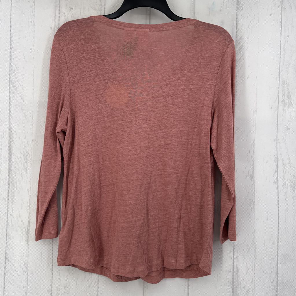 XL linen l/s pullover