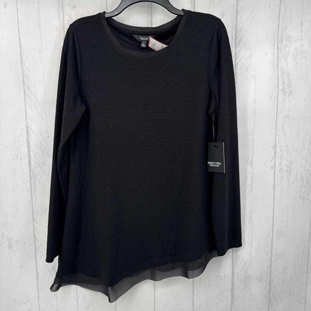 R48 L l/s sheer hem top