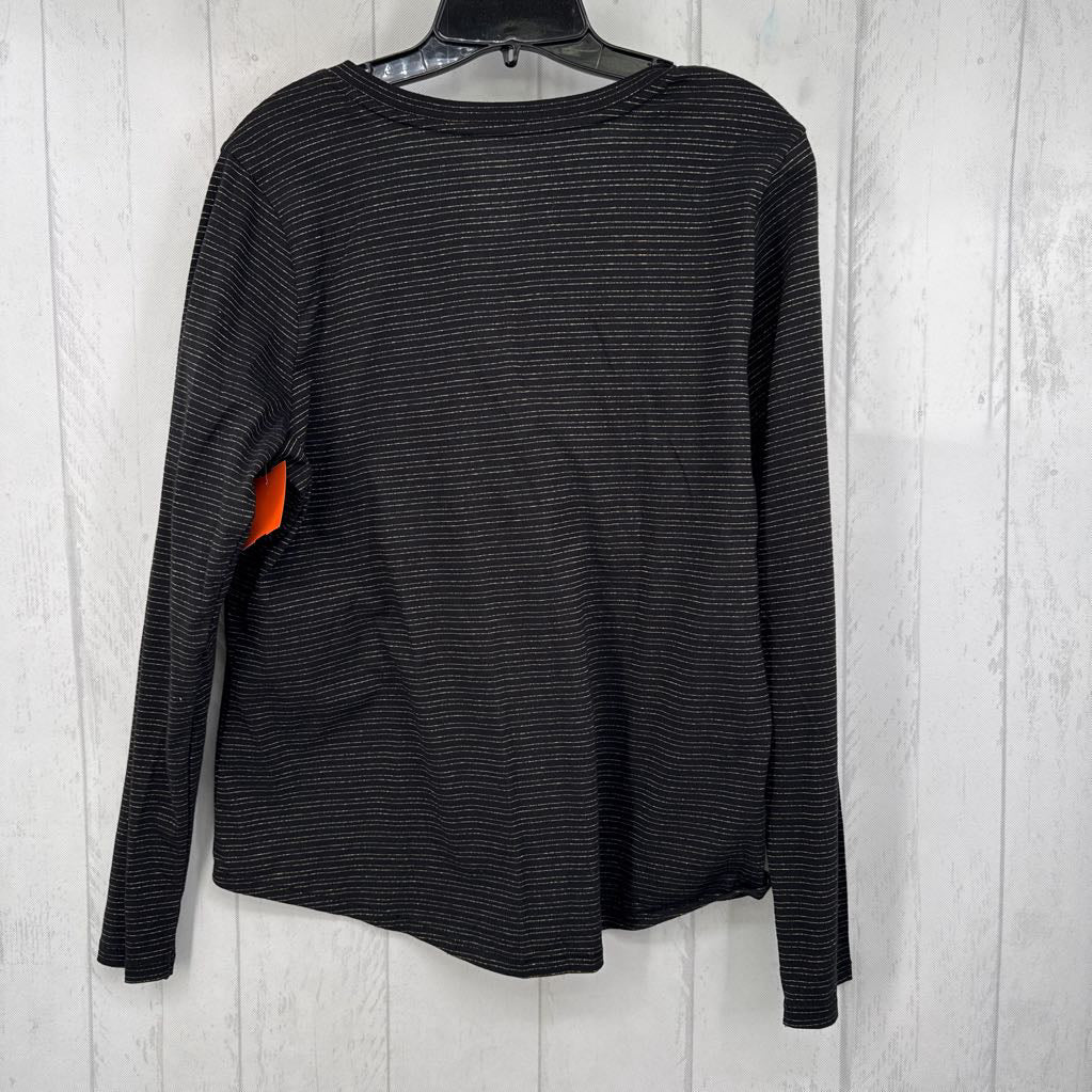 L l/s v-neck stripe top