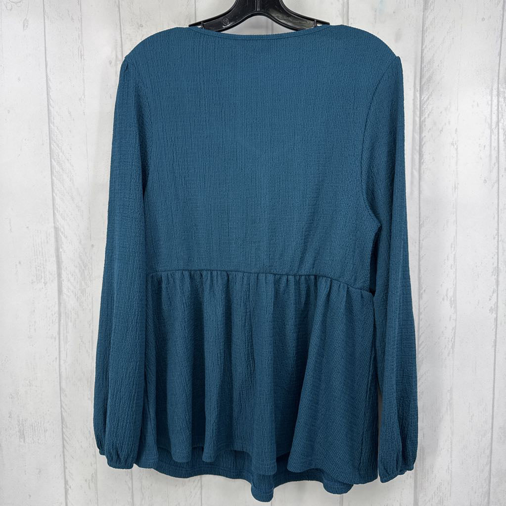 12 l/s ruched v-neck top