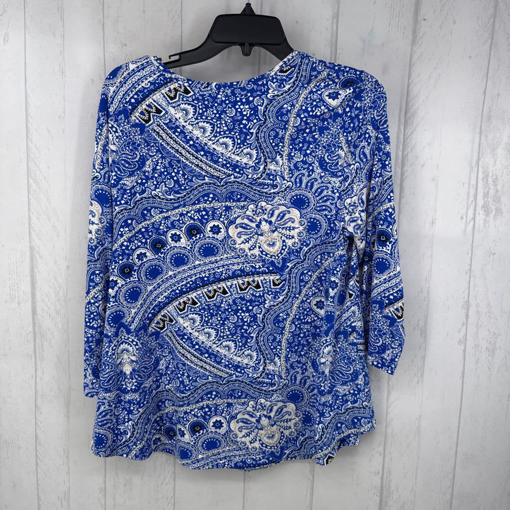 L-P paisley print 3/4 slv top