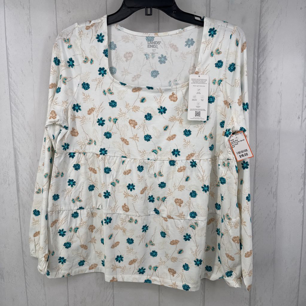 M-P flo print tiered l/s top