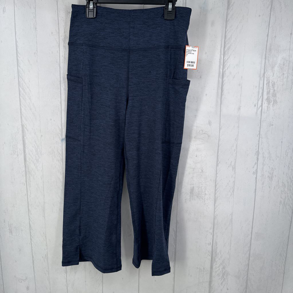 S marled crop leggings