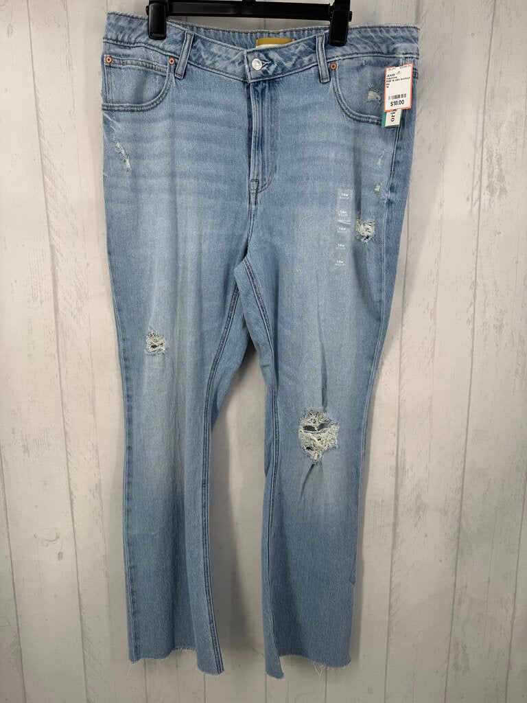 R55 14 slim bootcut jean
