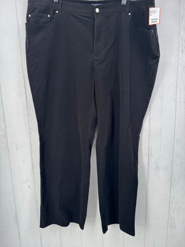 22W stretch corduroy pant