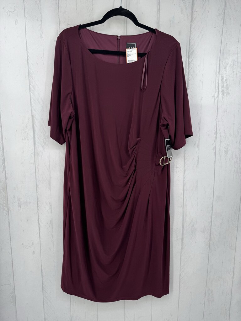 R89 20W gathered s/s dress