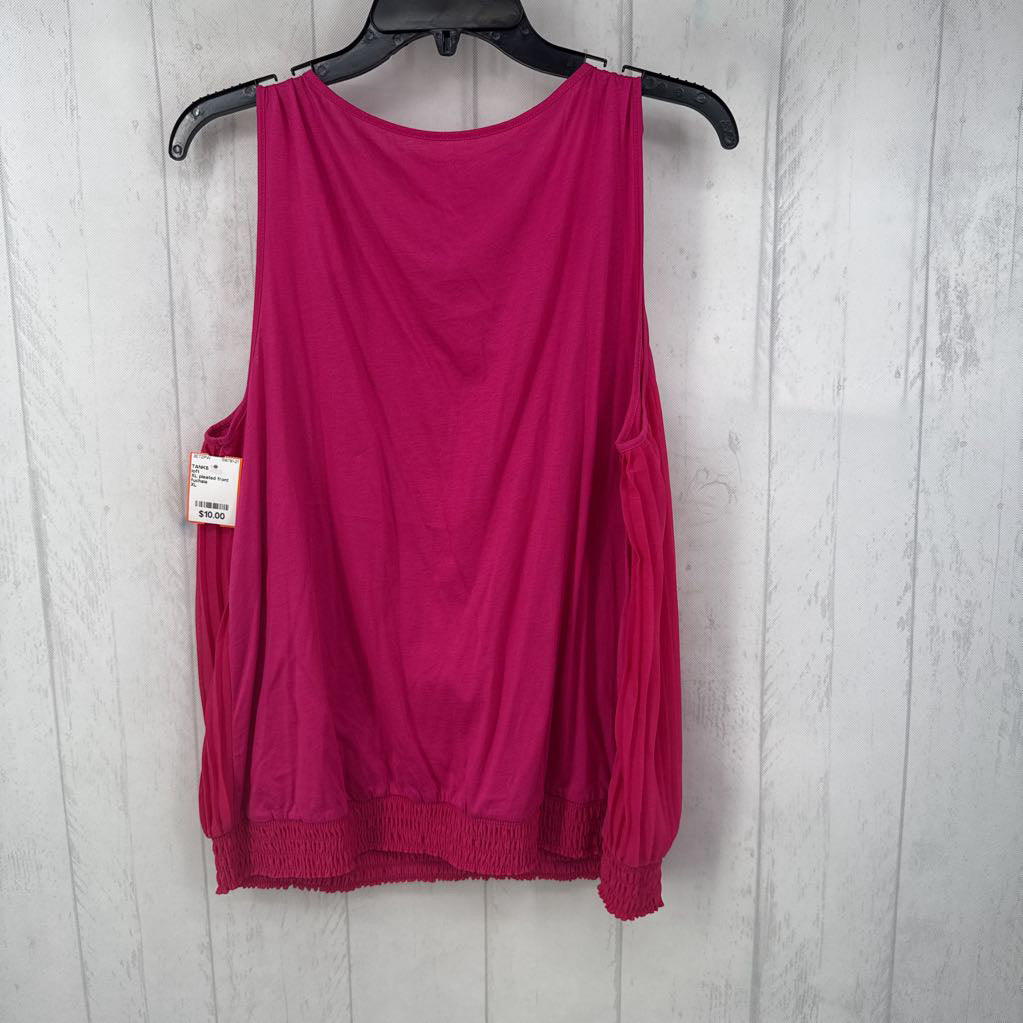XL pleated front tank