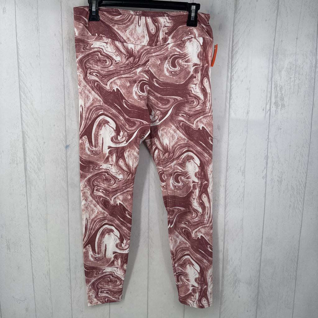 L swirled print leggings