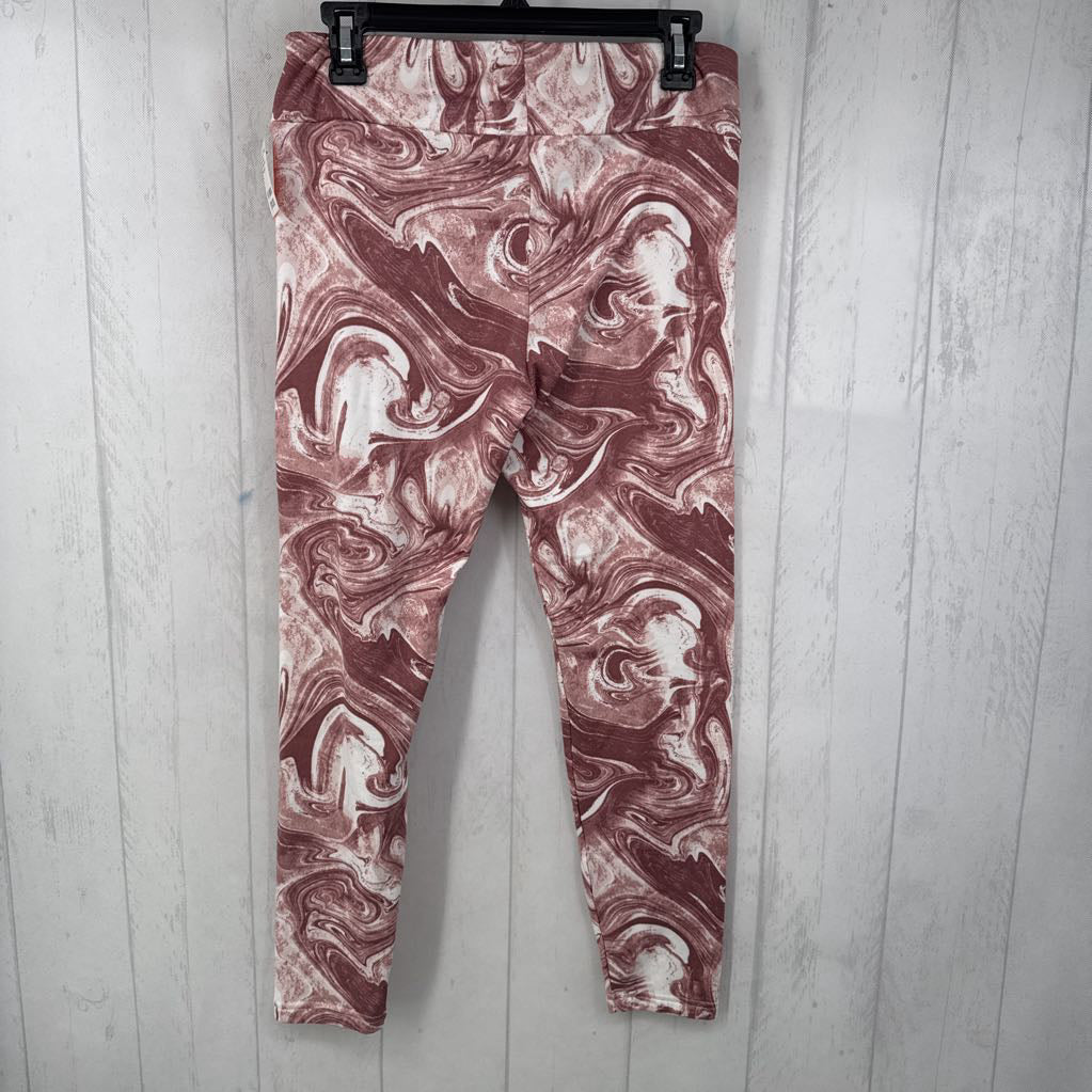 L swirled print leggings