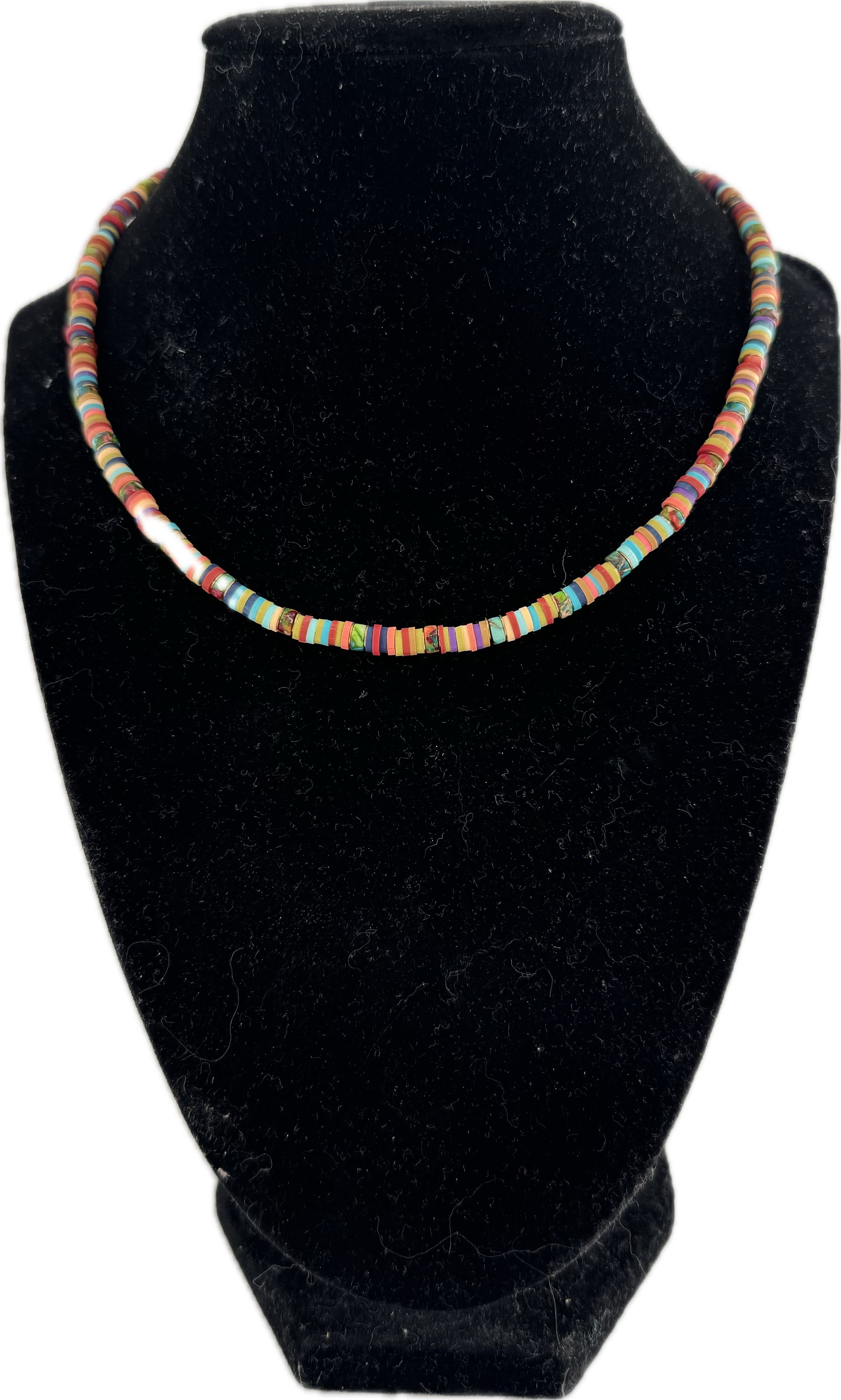 10" multicolor necklace