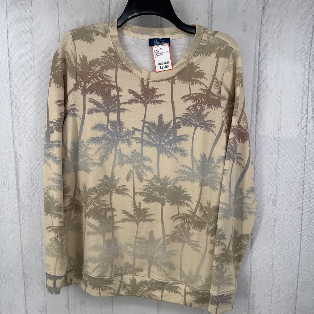 S palm tree l/s top