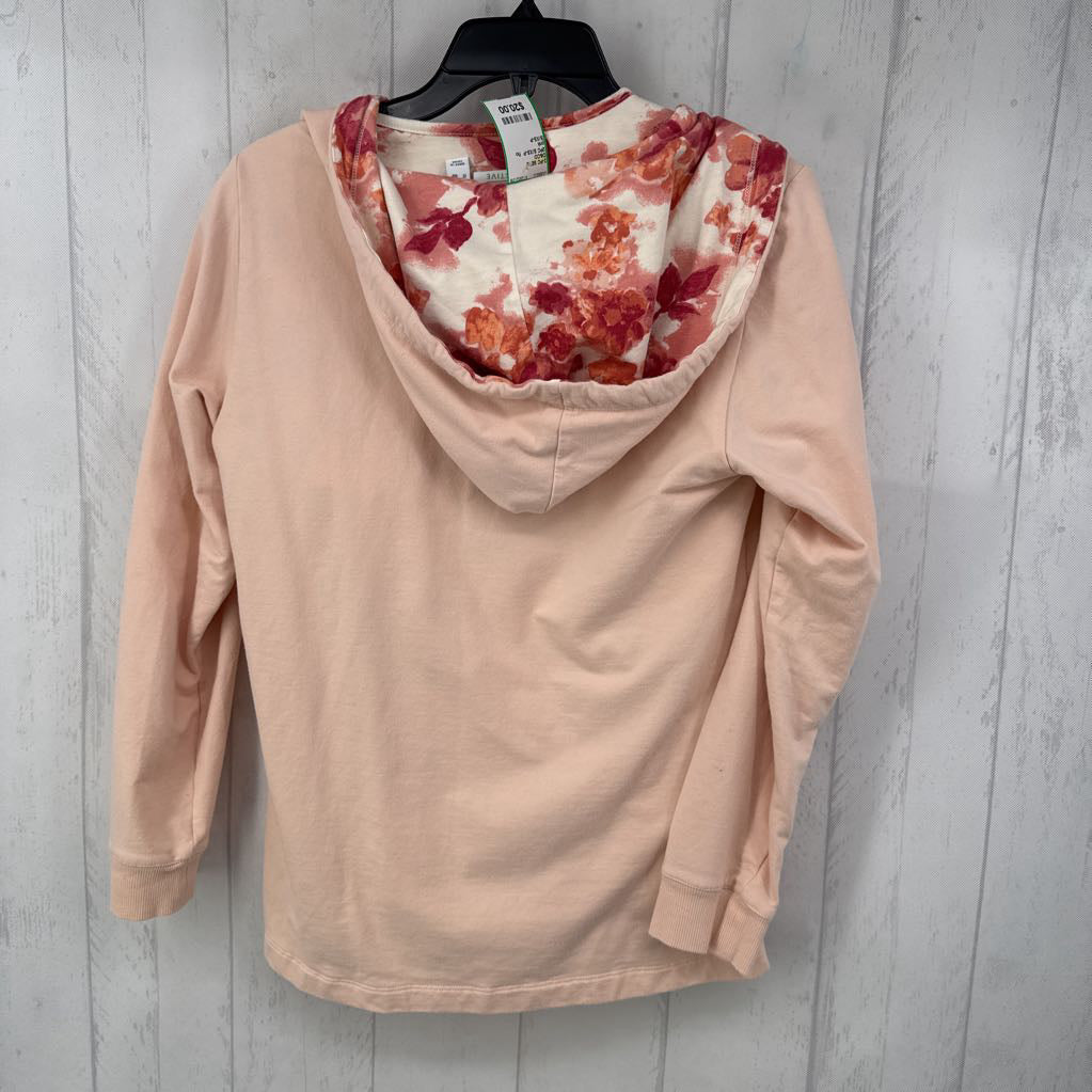 2PC S/XS-P flo print s/s tee & full zip hoodie