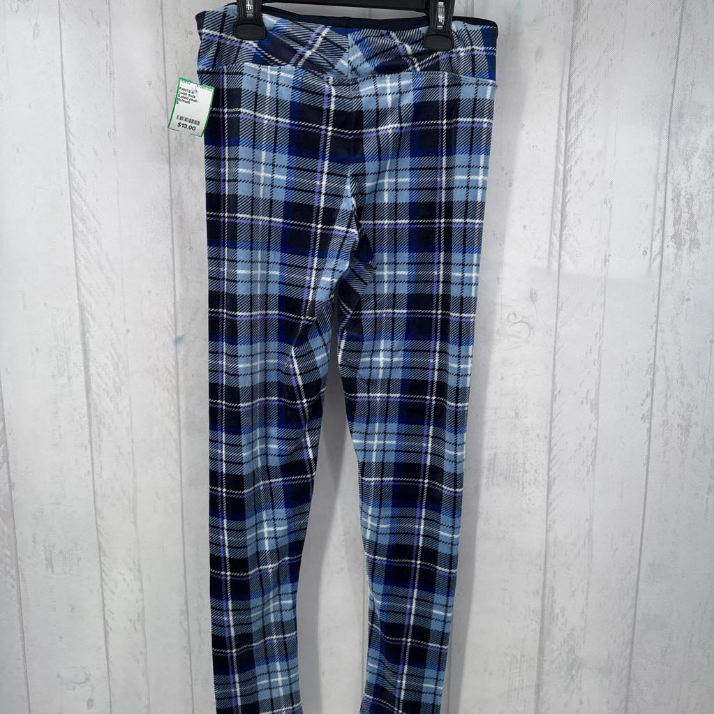 S plaid plush leggings