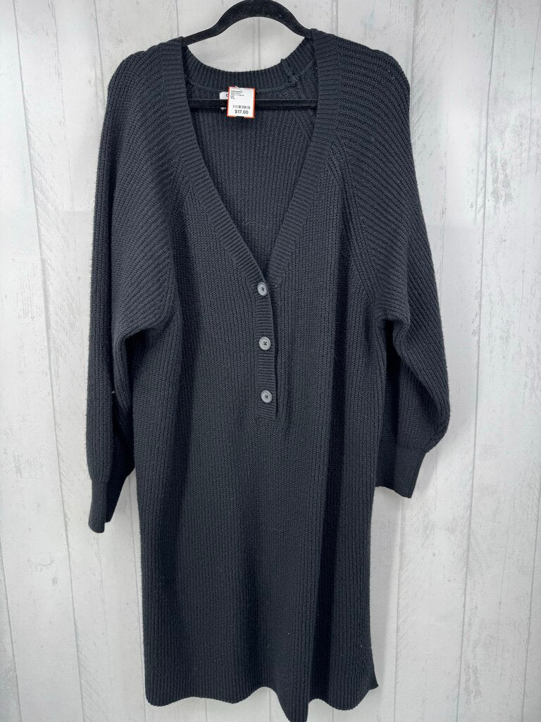 XXL v-neck sweater dress