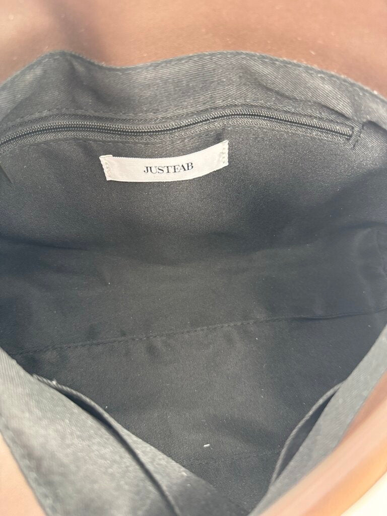 faux suede/leather geometric quilted pattern shoulder bag