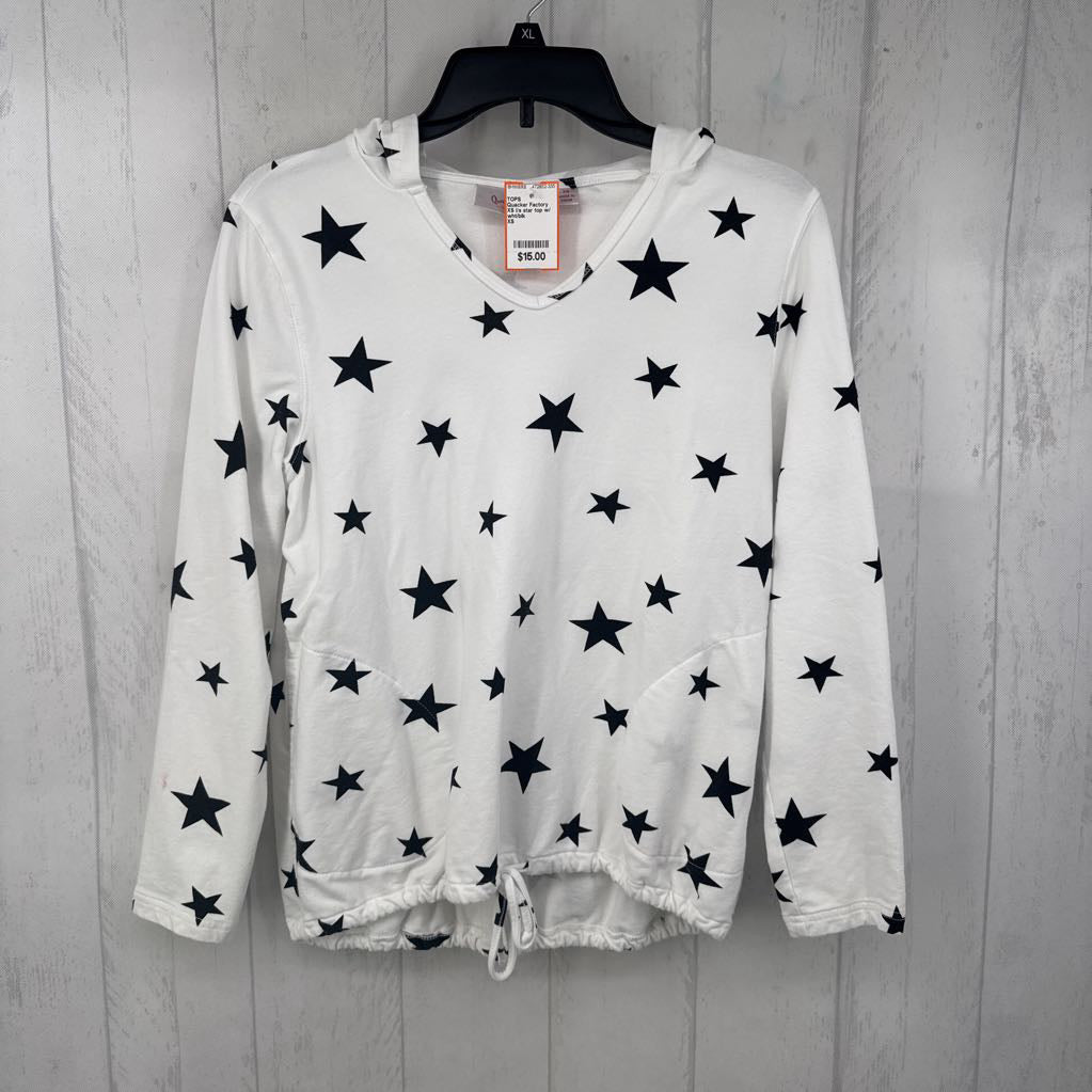 XS l/s star top w/ hood