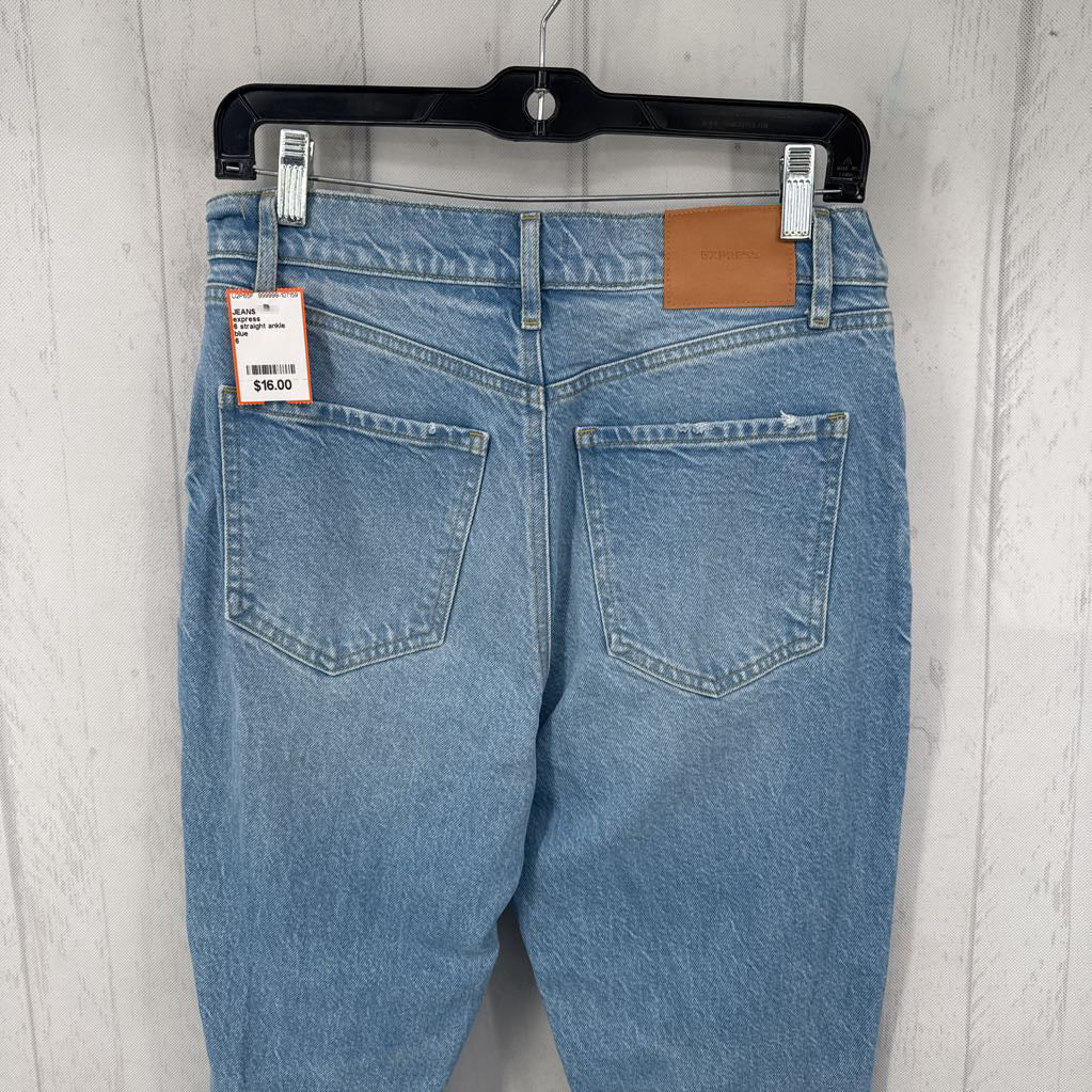 6 straight ankle jeans