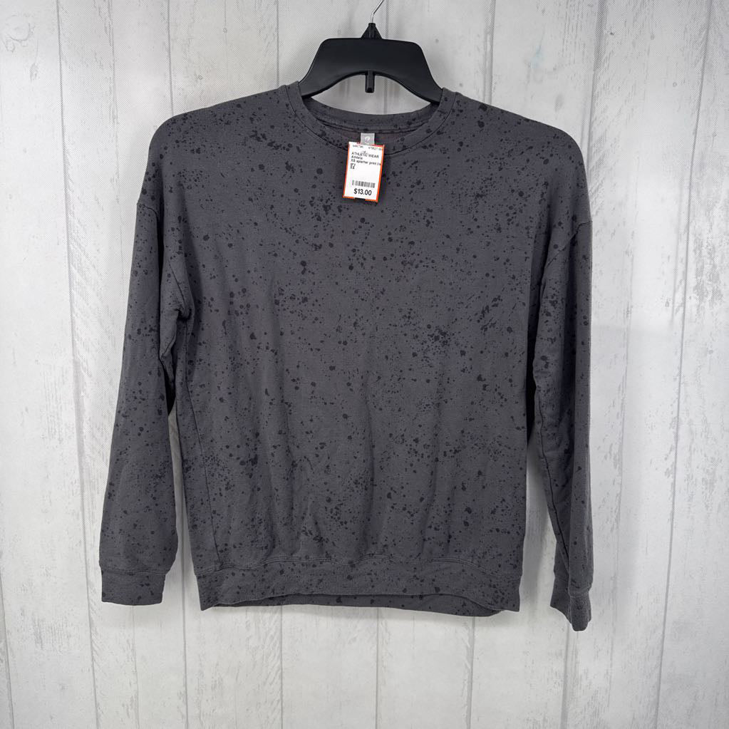 XS splatter print l/s top