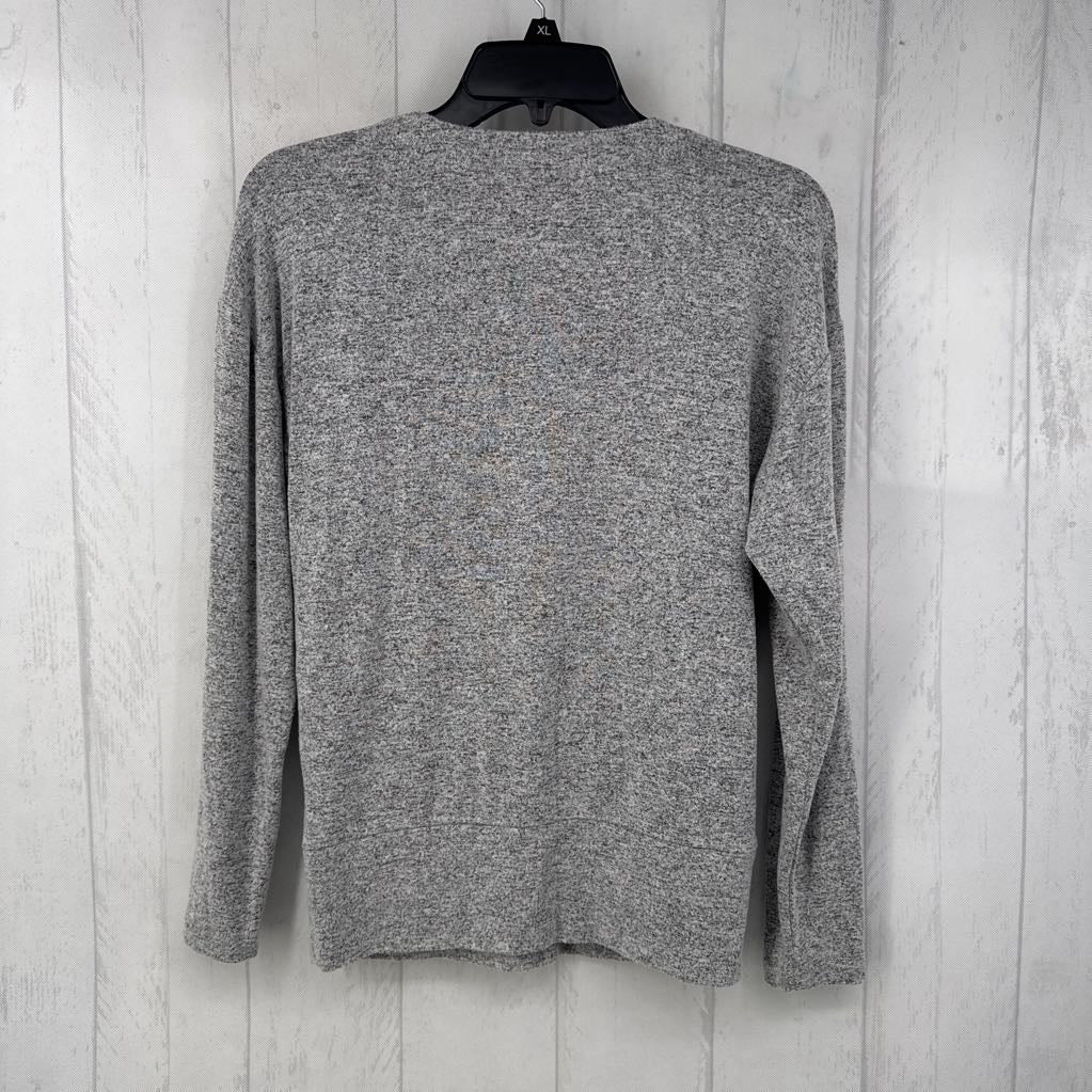 S marled crossover l/s top