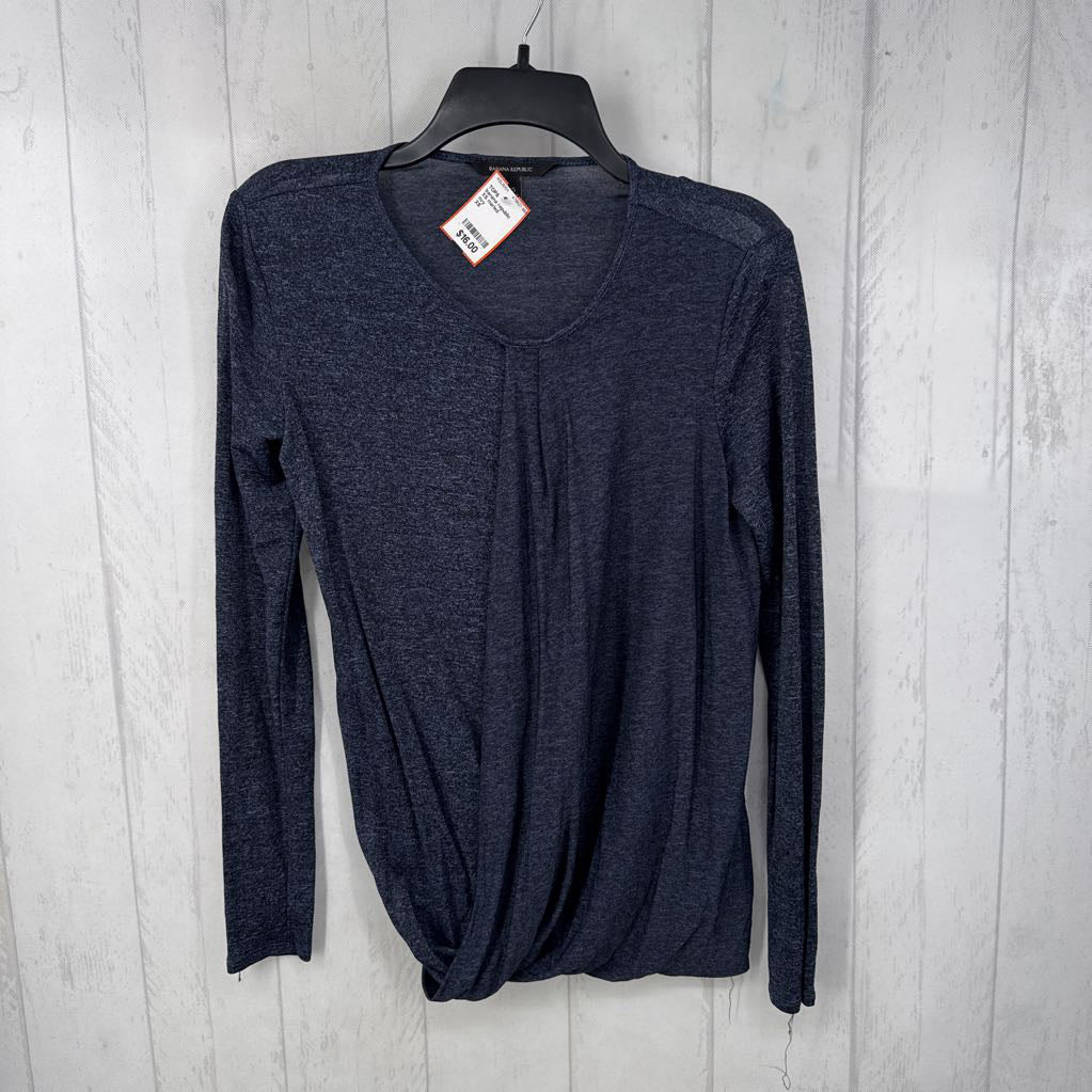 XS marled crossover l/s top