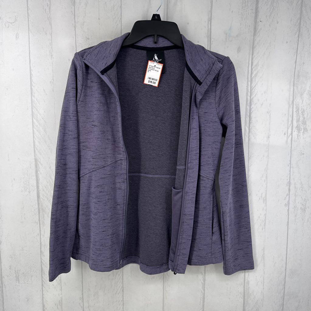 S marled full-zip jacket
