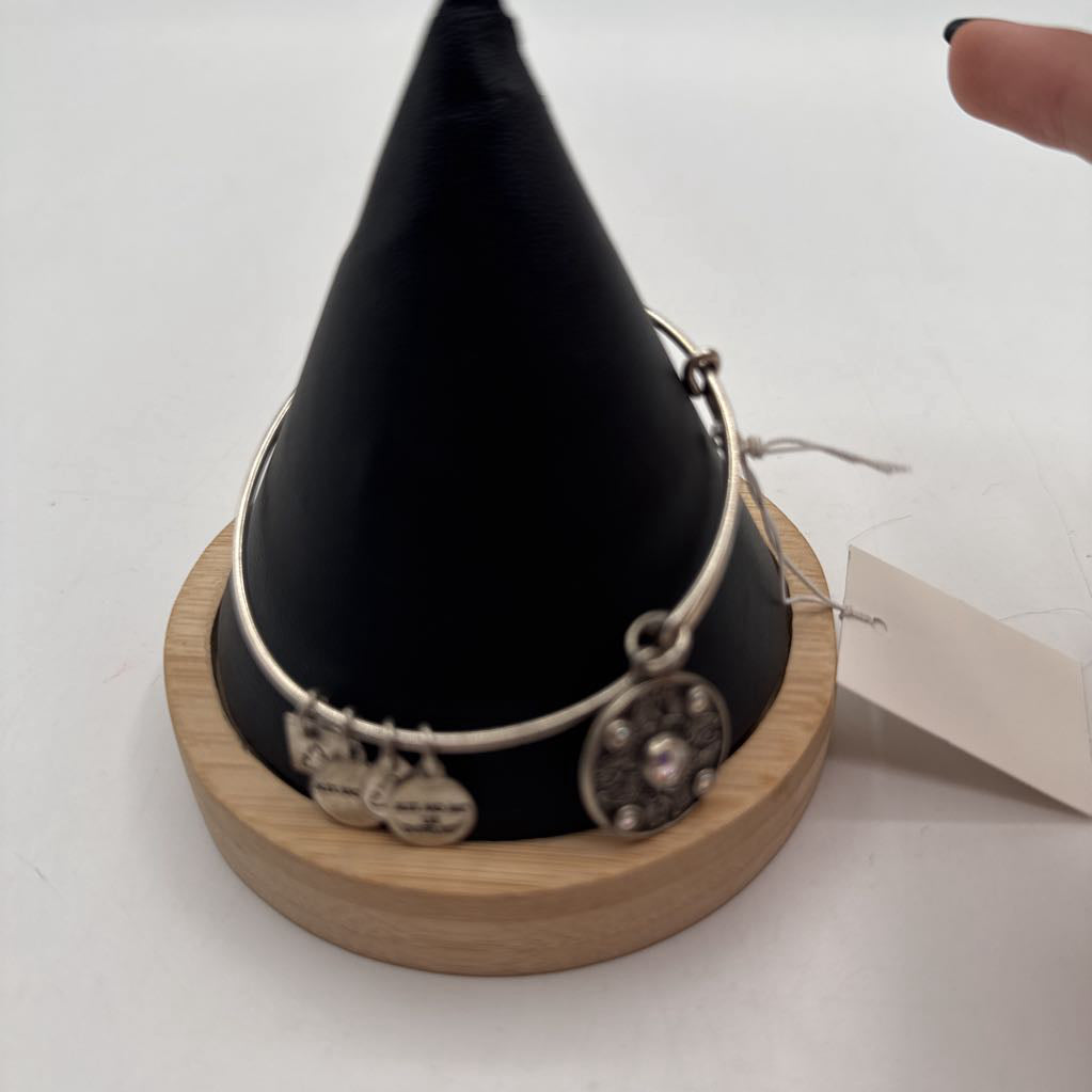 charm bracelet-silver medallion