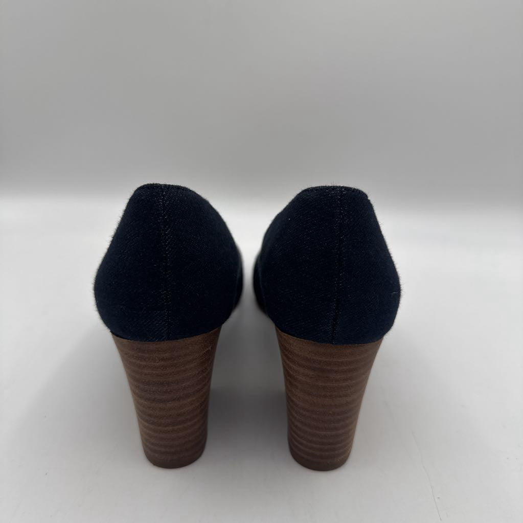 9 denim pumps