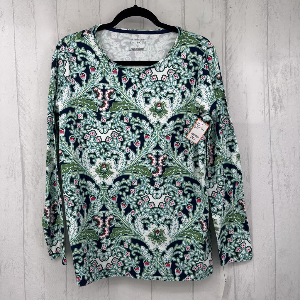 1X flo print l/s tee