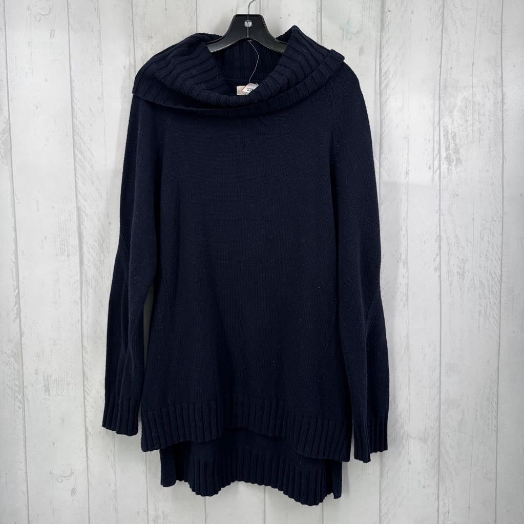 R70 XL cowl neck hi-lo sweater