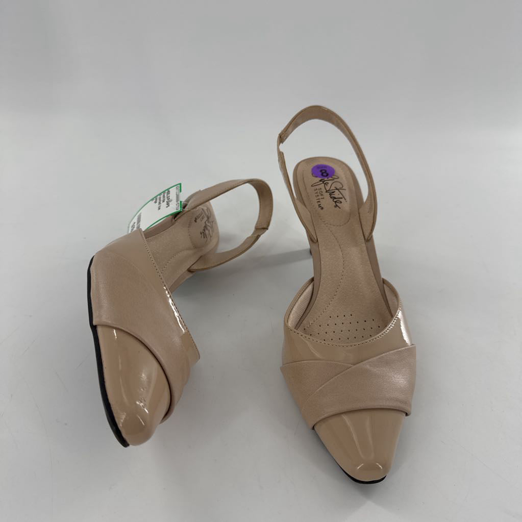 8 ponted toe slingback pumps