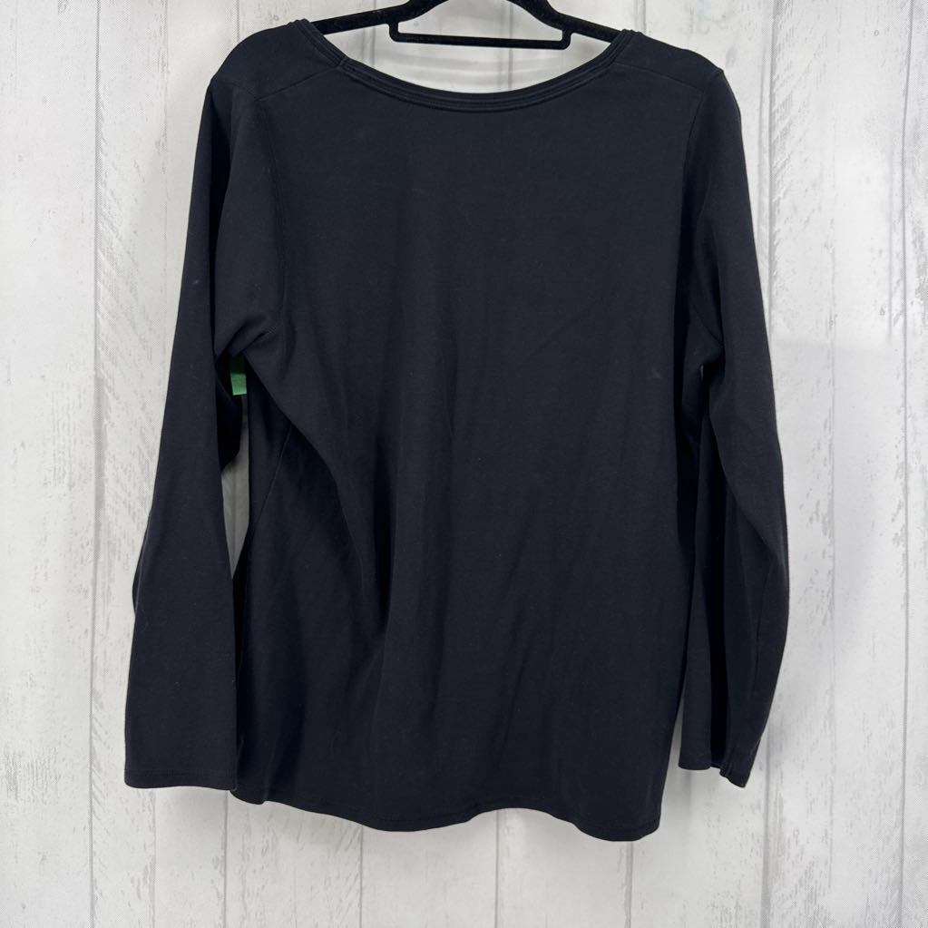 18/20 v-neck l/s tee
