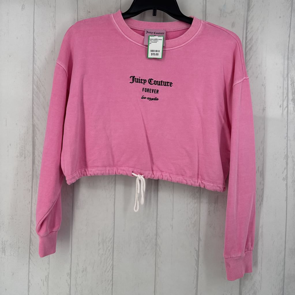 L crewneck cinched waist sweatshirt