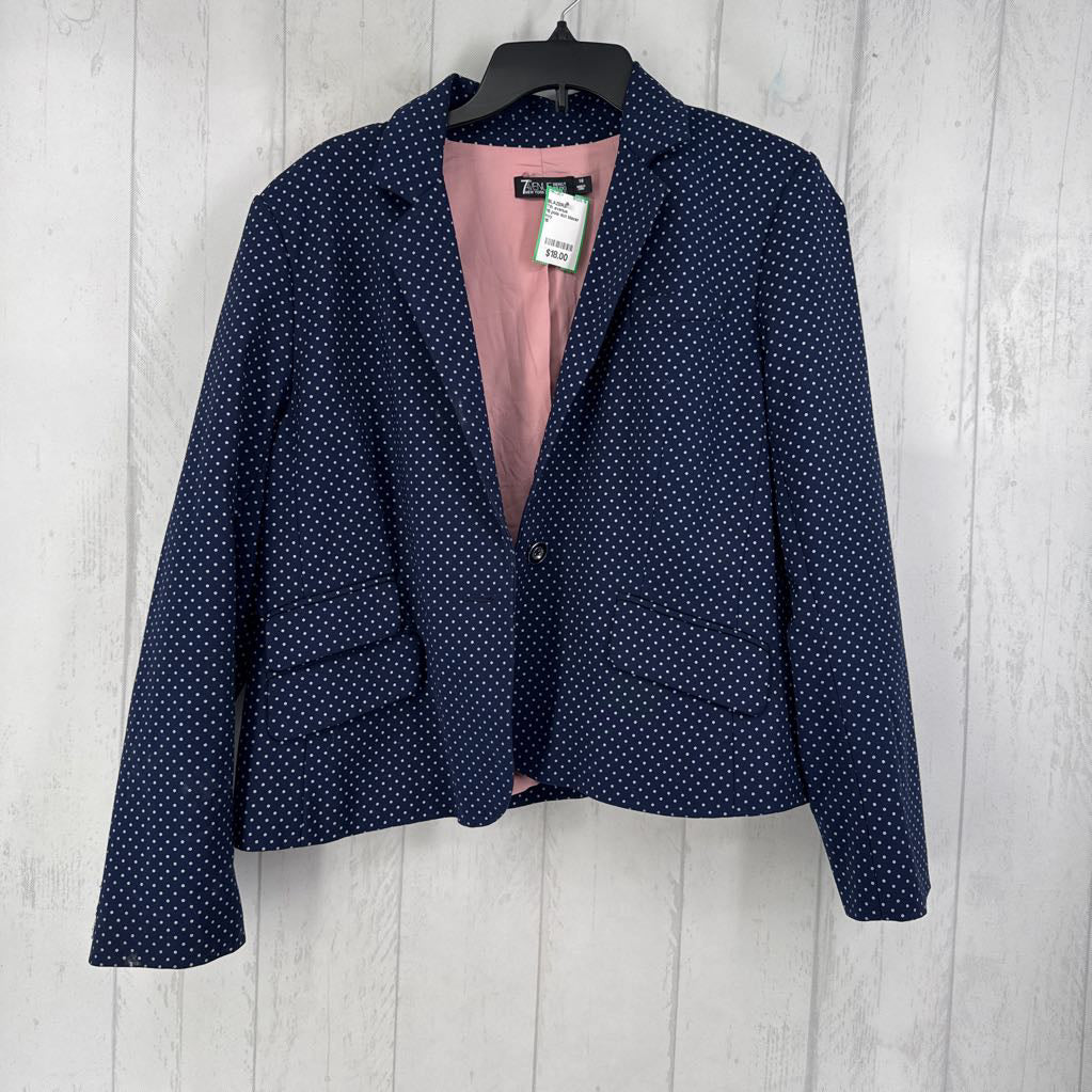 16 pola dot blazer