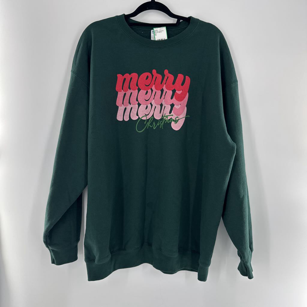 3xl l/s merry christlmas sweatshirt
